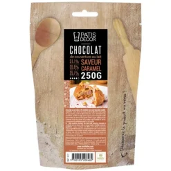 PATISDECOR Chocolat au Lait Arôme Caramel 250 g Patisdécor Sale