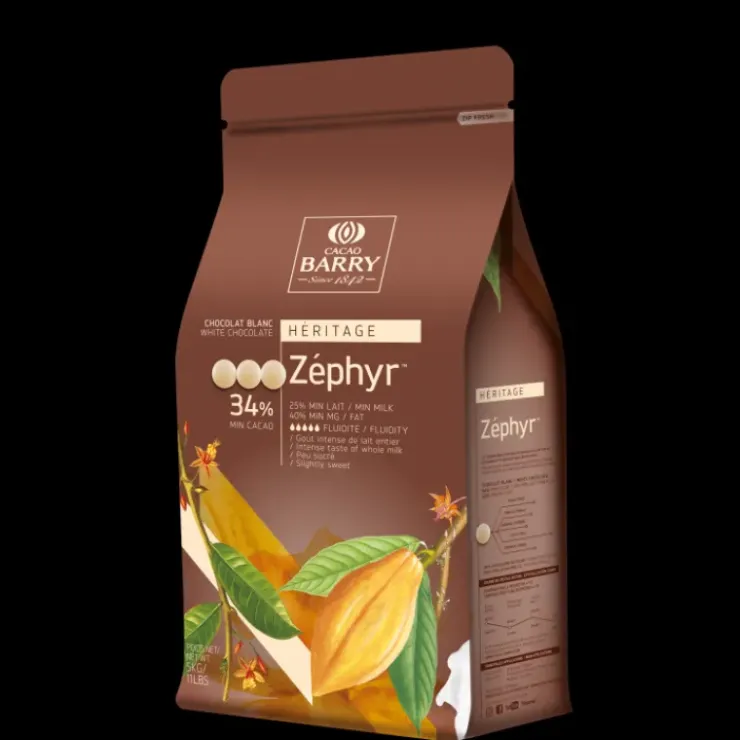BARRY Chocolat Blanc Zephyr 34 % pistoles 1 kg Clearance