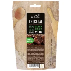 PATISDECOR Chocolat de Couverture Noir Extra Bitter Guayaquil 64% 250 g Patisdécor Discount