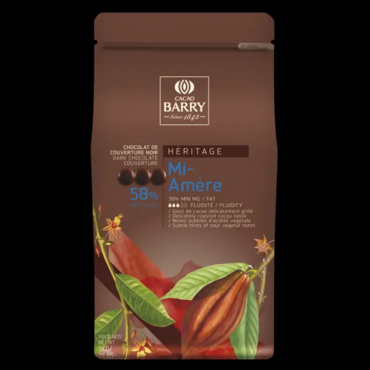 BARRY Chocolat Favorites Mi-amère 58% pistoles 5 kg Clearance