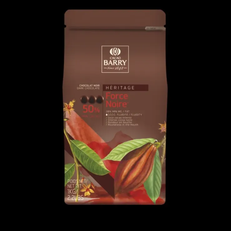 BARRY Chocolat Force Noire 50% pistoles 1 kg Hot