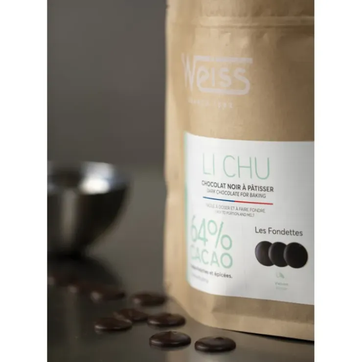 WEISS Chocolat Noir 64% Li Chu 1 kg Hot