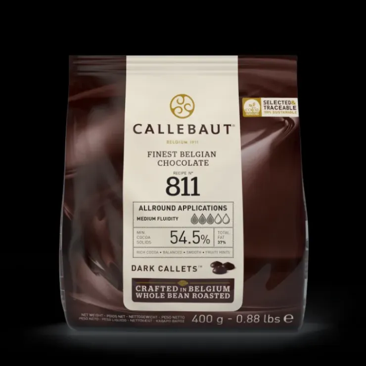 CALLEBAUT Chocolat Noir 54,5% N°811 400g Hot