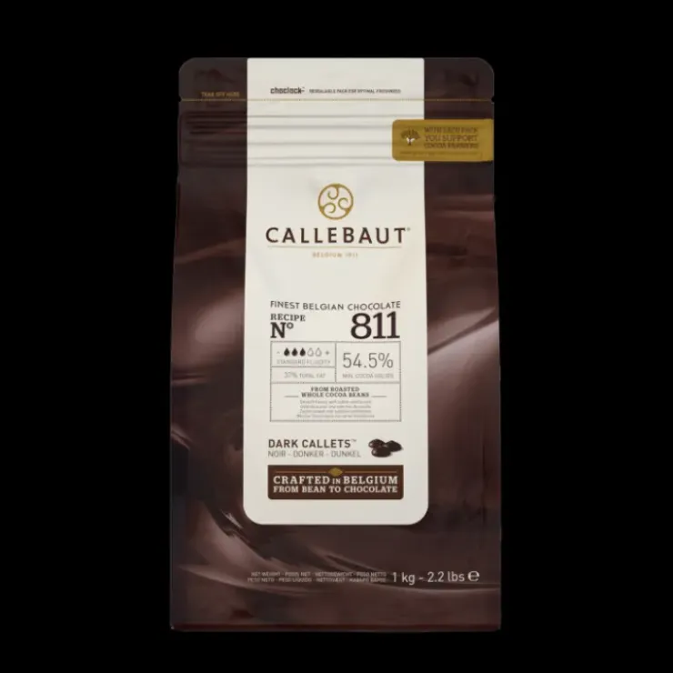 CALLEBAUT Chocolat Noir 54,5% N°811 1kg Sale