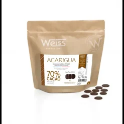 WEISS Chocolat Noir Acarigua Fondette 70% 1 Kg New