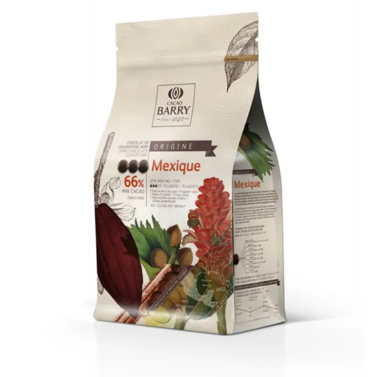 BARRY Chocolat noir origine Mexique 66% 1 kg Pistoles Best