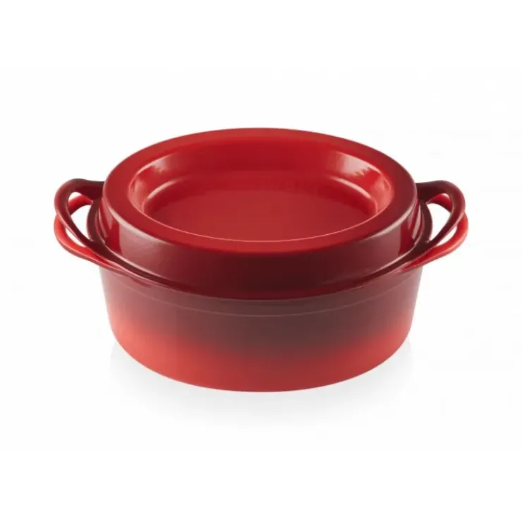 LE CREUSET Cocotte Doufeu Ovale en Fonte 32 cm Cerise Sale