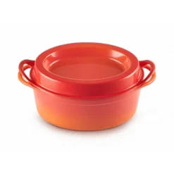 LE CREUSET Cocotte Doufeu Ovale en Fonte 32 cm Noir Mat Outlet