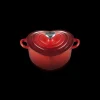 LE CREUSET Cocotte en Fonte Cœur 20 cm Cerise Outlet