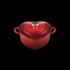 LE CREUSET Cocotte en Fonte Cœur 20 cm Cerise Outlet