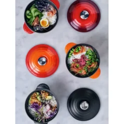 LE CREUSET Cocotte en Fonte Every 18 cm Noir Mat Discount