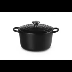 LE CREUSET Cocotte en Fonte Haute 26 cm Noir Ebène Online
