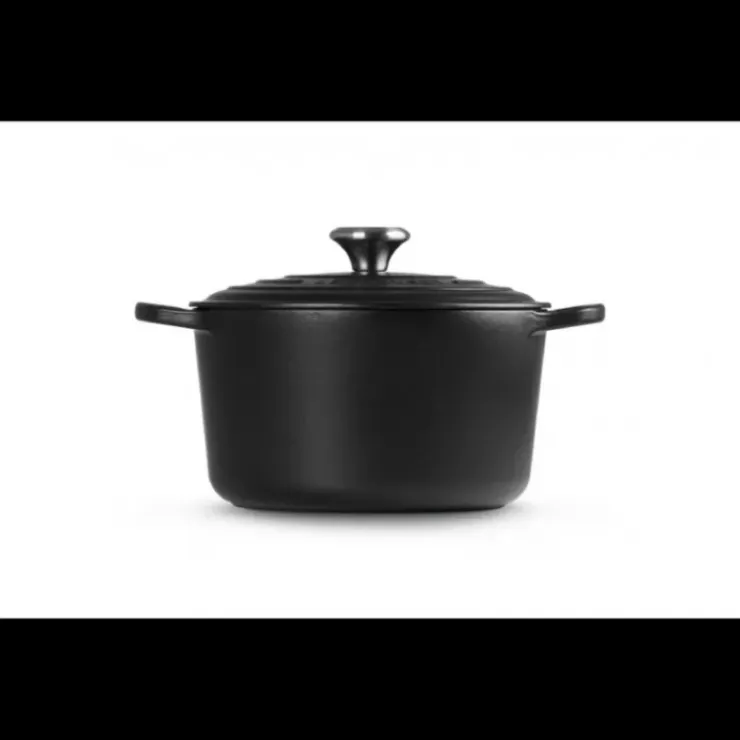 LE CREUSET Cocotte en Fonte Haute 26 cm Noir Ebène Online