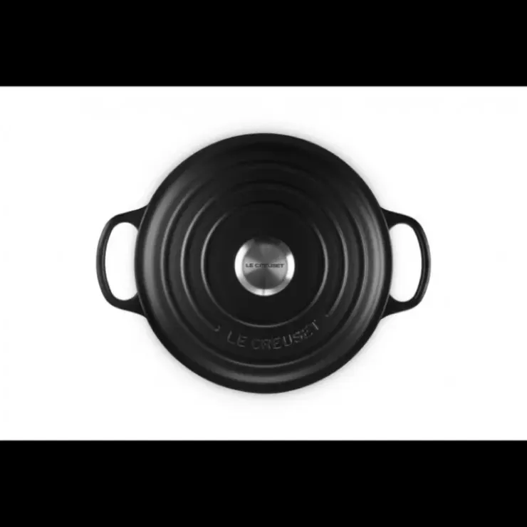 LE CREUSET Cocotte en Fonte Haute 26 cm Noir Ebène Online