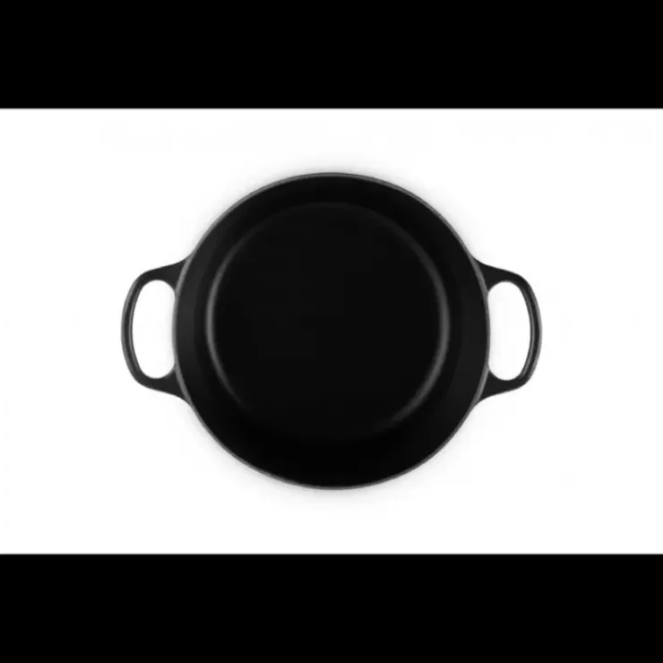 LE CREUSET Cocotte en Fonte Haute 26 cm Noir Ebène Online