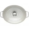 CHASSEUR Cocotte en Fonte Ovale 29 cm Macadamia New