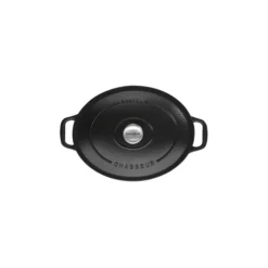 CHASSEUR Cocotte en Fonte Ovale 27 cm Noir Mat New