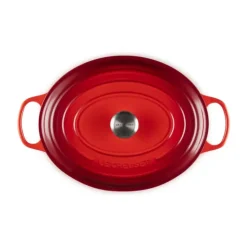LE CREUSET Cocotte en Fonte Ovale 35 cm Cerise Signature Discount