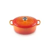 LE CREUSET Cocotte en Fonte Ovale 27 cm Volcanique Signature Best