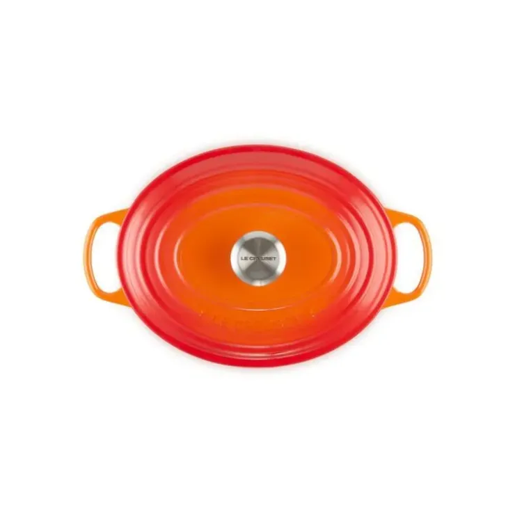 LE CREUSET Cocotte en Fonte Ovale 27 cm Volcanique Signature Best