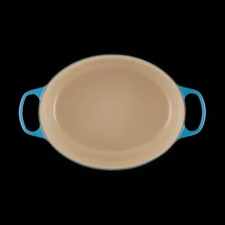 LE CREUSET Cocotte en Fonte Ovale 33 cm Azur Signature New