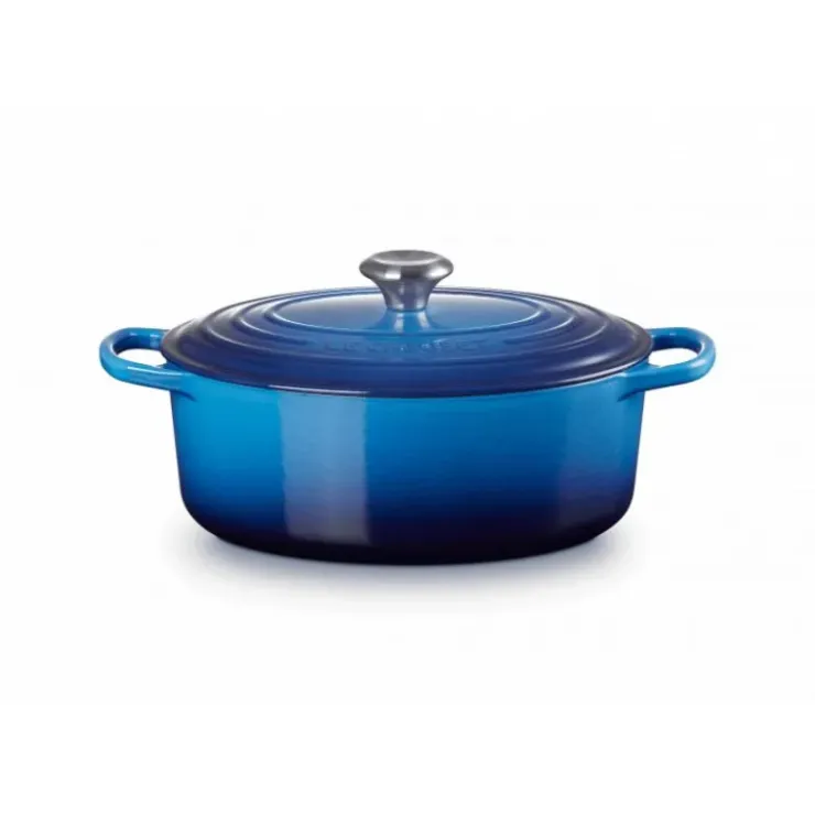 LE CREUSET Cocotte en Fonte Ovale 29 cm Azur Signature Clearance