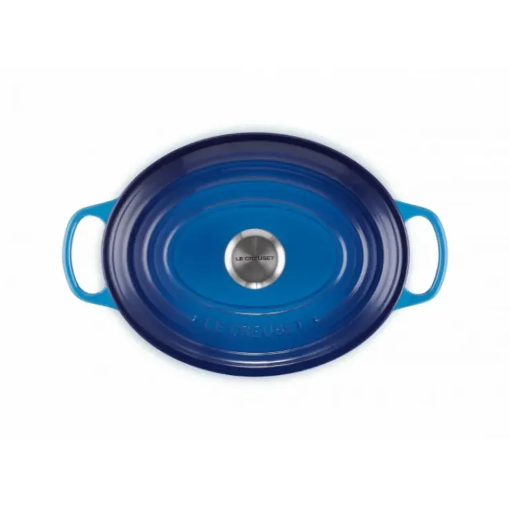 LE CREUSET Cocotte en Fonte Ovale 29 cm Azur Signature Clearance