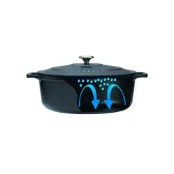 CHASSEUR Cocotte en Fonte Ovale 27 cm Rouge New