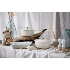 LE CREUSET Cocotte en fonte Ovale 31 cm Meringue Signature Clearance