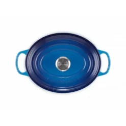 LE CREUSET Cocotte en fonte Ovale 31 cm Azur Signature New