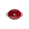 CHASSEUR Cocotte en Fonte Ovale 25 cm Rouge Online