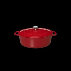 CHASSEUR Cocotte en Fonte Ovale 29 cm Rouge Hot
