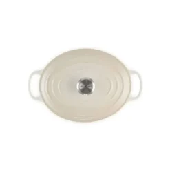 LE CREUSET Cocotte en fonte Ovale 29 cm Meringue Signature Clearance