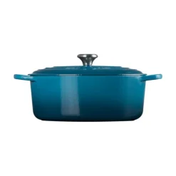 LE CREUSET Cocotte en fonte Ovale 31 cm Deep Teal Signature New