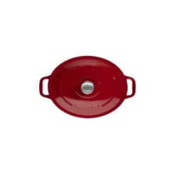 CHASSEUR Cocotte en Fonte Ovale 31 cm Rouge Outlet