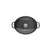 CHASSEUR Cocotte en Fonte Ovale 27 cm Caviar Clearance