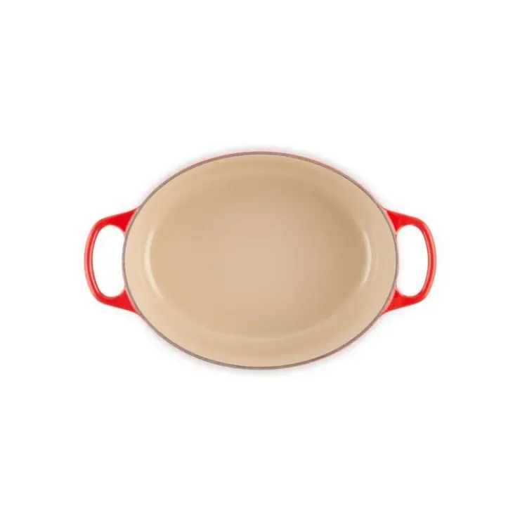 LE CREUSET Cocotte en Fonte Ovale 29 cm Cerise Signature New