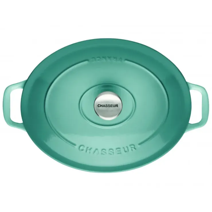 CHASSEUR Cocotte en Fonte Ovale 29 cm Quartz Outlet