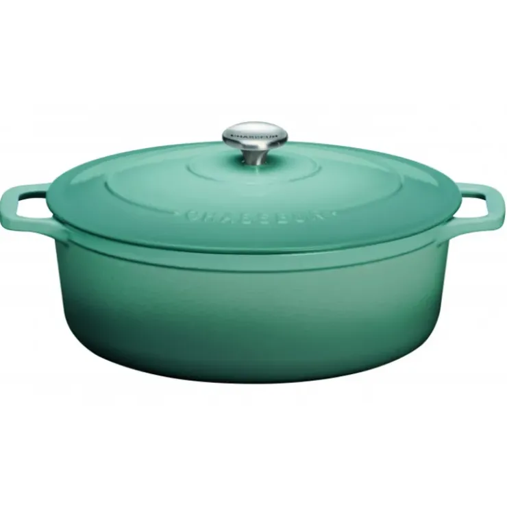 CHASSEUR Cocotte en Fonte Ovale 29 cm Quartz Outlet