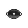 CHASSEUR Cocotte en Fonte Ovale 35 cm Noir Mat Clearance