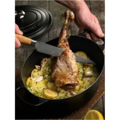 LE CREUSET Cocotte en fonte Ovale 40 cm Noir mat Signature Clearance
