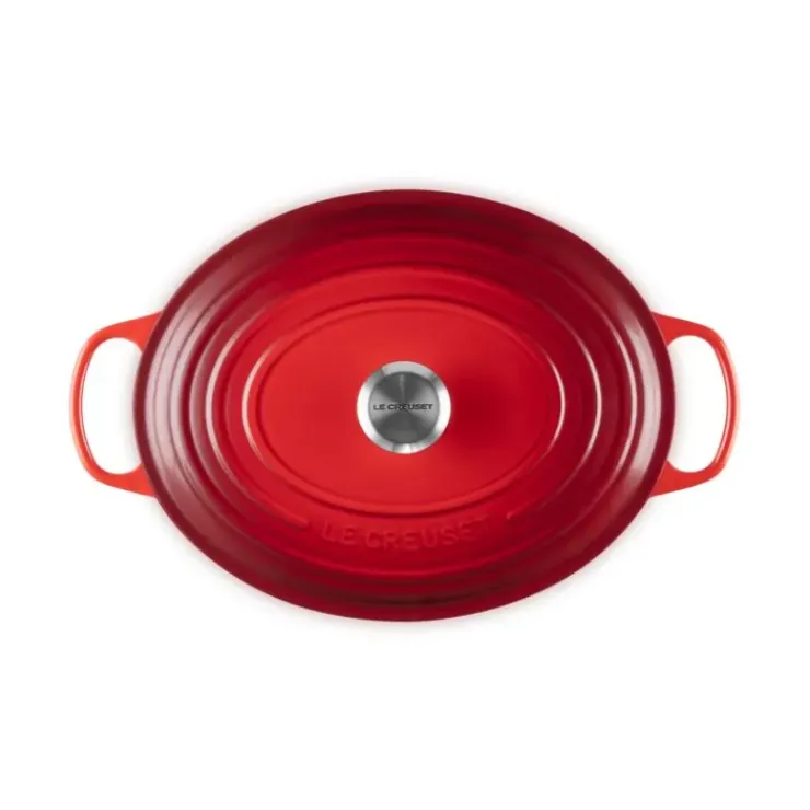 LE CREUSET Cocotte en Fonte Ovale 33 cm Cerise Signature Outlet