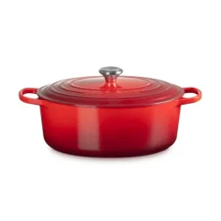 LE CREUSET Cocotte en Fonte Ovale 33 cm Cerise Signature Outlet