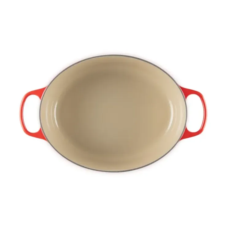 LE CREUSET Cocotte en Fonte Ovale 33 cm Cerise Signature Outlet