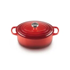 LE CREUSET Cocotte en Fonte Ovale 31 cm Cerise Signature Hot