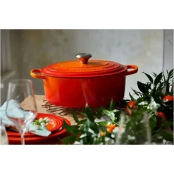 LE CREUSET Cocotte en fonte Ovale 40 cm Volcanique Signature Sale