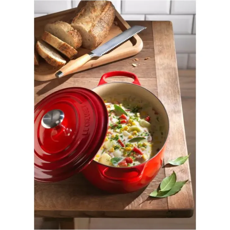 LE CREUSET Cocotte en Fonte Ovale 27 cm Cerise Signature Clearance