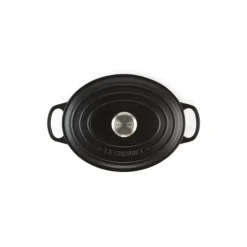 LE CREUSET Cocotte en fonte Ovale 27 cm Noir Mat Signature Clearance