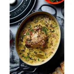 LE CREUSET Cocotte en Fonte Ovale 31 cm Noir mat Signature Clearance