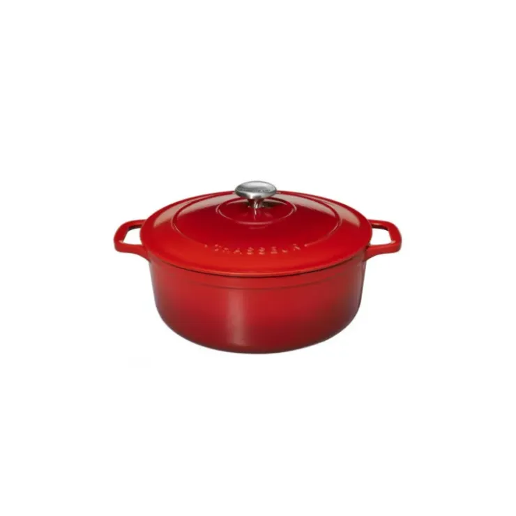 CHASSEUR Cocotte en Fonte Ronde 32 cm Rubis Clearance